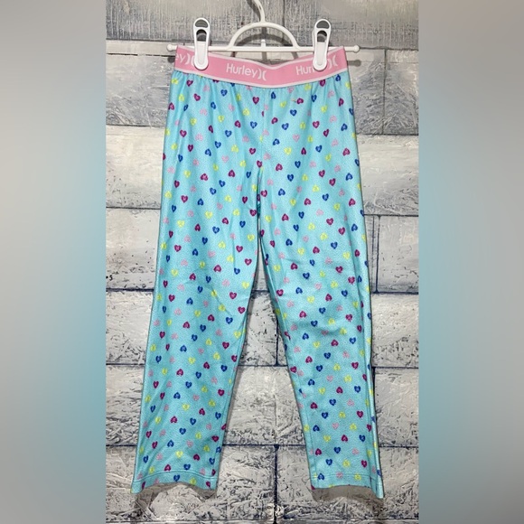 2pc Hurley Kids Pajamas - Blue and Multicolor Set Sz 5/6 - Picture 2 of 8